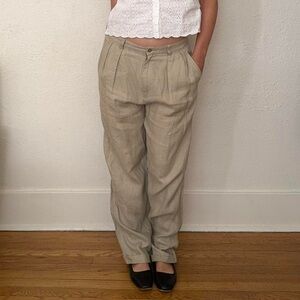 Vintage J.Crew 100% Linen Trousers